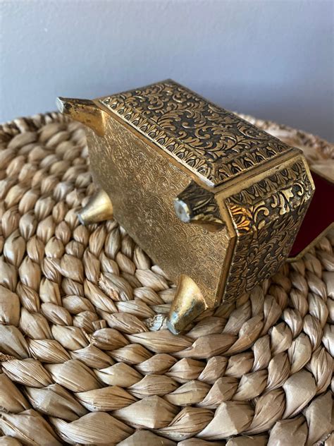 vintage metal trinket boxes